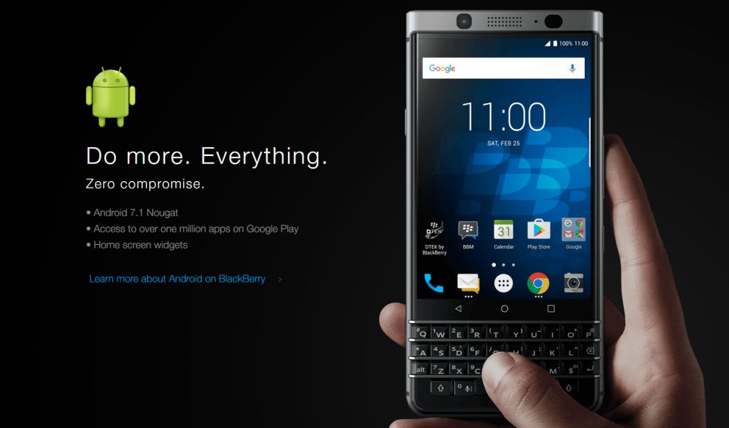 Nejbezpečnější operační systém ve smartphonu na trhu, BlackBerry Keyone